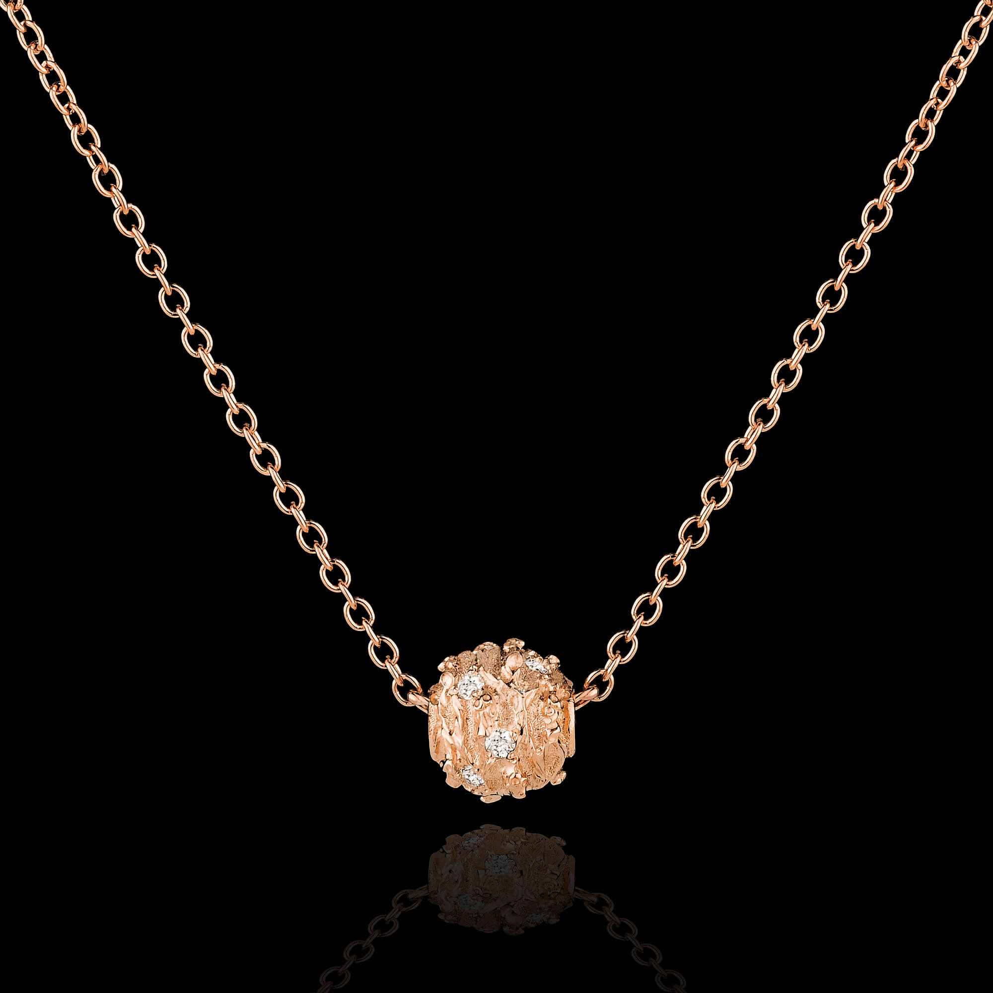 6 Oro rosa 18KT e diamanti naturali bianchi